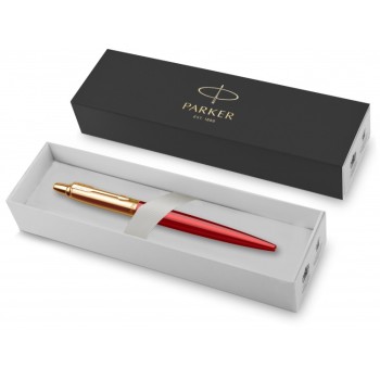 Шариковая ручка Parker Jotter 70th Anniversaryn Red GT, стержень: M, цвет чернил : blue, в подарочной упаковке