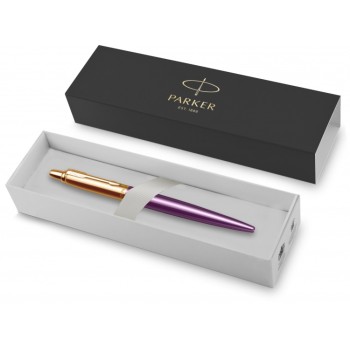Шариковая ручка Parker Jotter 70th Anniversary Violet GT, стержень: M, цвет чернил: blue, в подарочной упаковке