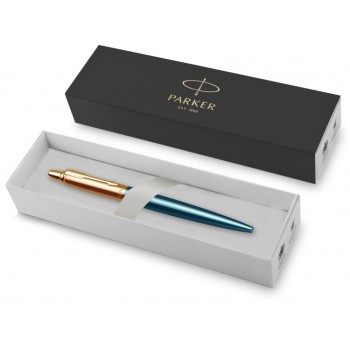 Шариковая ручка Parker Jotter 70th Anniversaryll Azure blue GT, стержень: Mblue. в подарочной упаковке