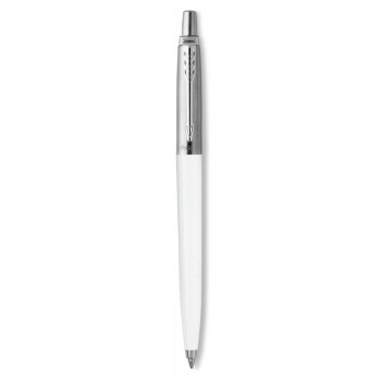 Шариковая ручка Parker Jotter ORIGINALS WHITE CT, стержень: Mblue ЭКО-УПАКОВКА