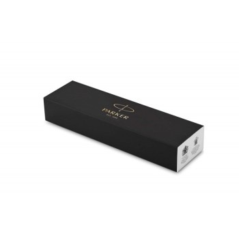 Подарочный набор: Шариковая ручка Parker Jotter Essential, St. Steel GT, стержень: Mblue и Ежедневник недатированный, черный.