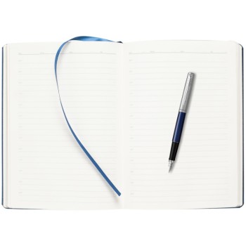 Подарочный набор: Ручка перьевая Parker Jotter Royal Blue CT, Mblue и Ежедневник недатированный, синий