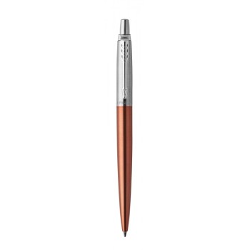 Подарочный набор: Шариковая ручка Parker Jotter Essential Chelsea Orange CT и Ежедневник недатированный, черный.