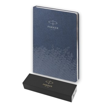 Подарочный набор: Шариковая ручка Parker Jotter Essential, Royal Blue CT и Ежедневник недатированный, синий
