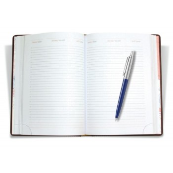 Подарочный набор: Ежедневник недатированный и Шариковая ручка Parker Jotter K160, цвет: Blue