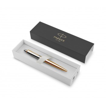 Шариковая ручка Parker Jotter 70th Anniversary St.Stee Gold GT, стержень: Mblue
