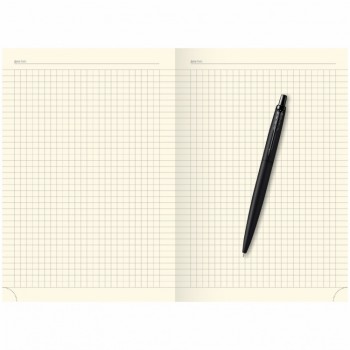 Подарочный набор: Шариковая ручка Parker Jotter XL SE20 Monochrome и Ежедневник недатированный, черный срез, черный.