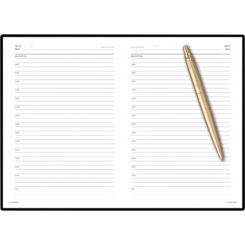 Подарочный набор: Шариковая ручка Jotter XL Gold и Ежедневник недатированный золотистый золотой срез
