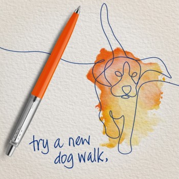 Шариковая ручка Parker Jotter Originals Orange Chrome CT, стержень: Mblue в подарочной упаковке