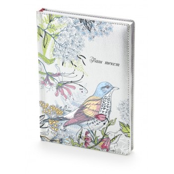 Подарочный набор: Шариковая ручка Parker Jotter Essential, Waterloo Blue CT и Ежедневник недатированный серебристый