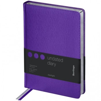 Подарочный набор: Шариковая ручка Parker Jotter Essential, Victoria Violet CT и Ежедневник недатир., серебр. срез, фиолетовый