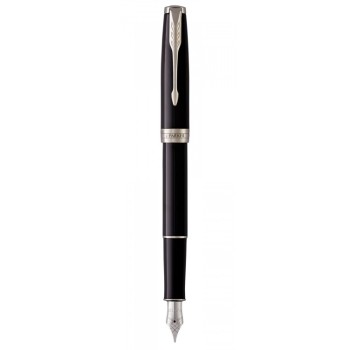 Перьевая ручка Parker Sonnet F539, цвет: LaqBlack СT, перо: F, цвет чернил: black, в подарочной упаковке