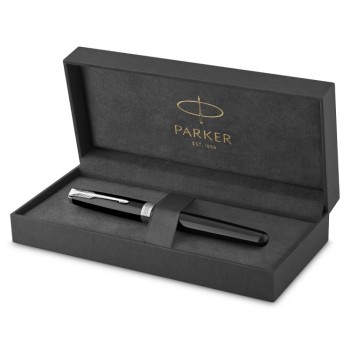 Перьевая ручка Parker Sonnet F539, цвет: LaqBlack СT, перо: F, цвет чернил: black, в подарочной упаковке