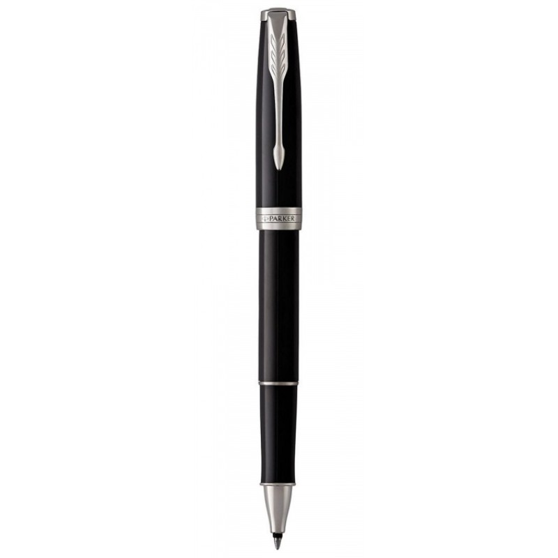 Ручка-роллер Parker Sonnet T539, цвет: Laque Black СT,  стержень: F, цвет чернил: black, в подарочной упаковке