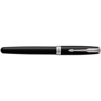 Ручка-роллер Parker Sonnet T539, цвет: Laque Black СT,  стержень: F, цвет чернил: black, в подарочной упаковке