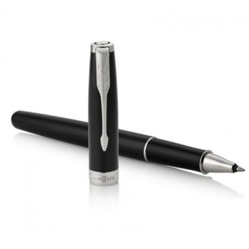 Ручка-роллер Parker Sonnet T539, цвет: Laque Black СT,  стержень: F, цвет чернил: black, в подарочной упаковке