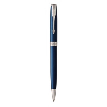 Подарочный набор: Шариковая ручка Sonnet Blue Lacquer CT и Ежедневник недатированный синий