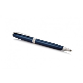 Подарочный набор: Шариковая ручка Sonnet Blue Lacquer CT и Ежедневник недатированный синий