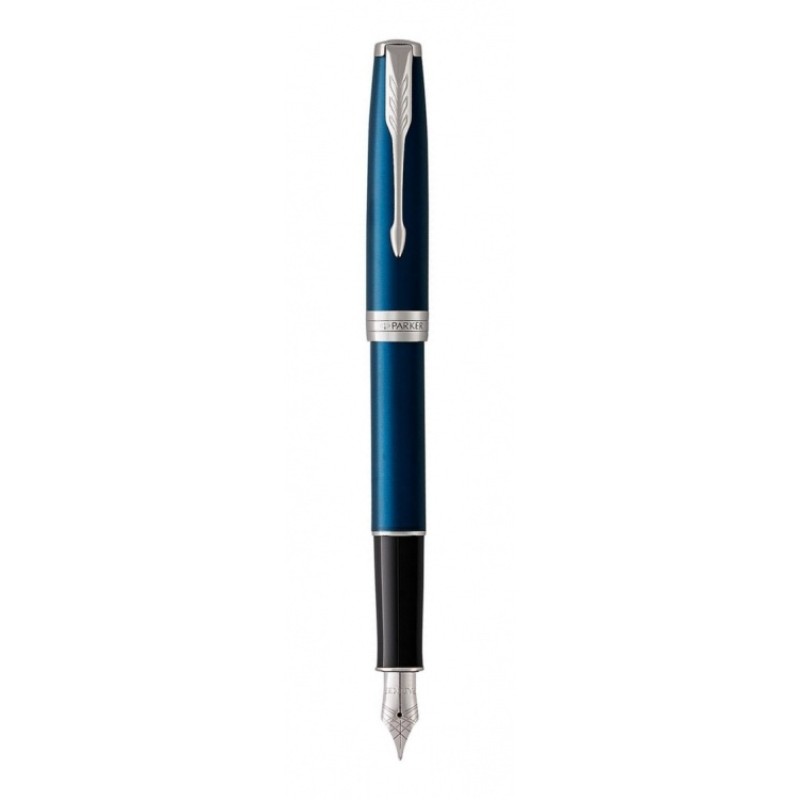 Перьевая ручка Parker Sonnet Subtle Blue Lacquer CT, перо: F или М, цвет чернил:black, в подарочной упаковке.