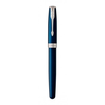Перьевая ручка Parker Sonnet Subtle Blue Lacquer CT, перо: F или М, цвет чернил:black, в подарочной упаковке.