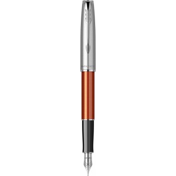 Перьевая ручка Parker Sonnet Essentials Orange SB Steel CT, перо: F, цвет чернил black, в подарочной упаковке.