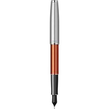 Перьевая ручка Parker Sonnet Essentials Orange SB Steel CT, перо: F, цвет чернил black, в подарочной упаковке.