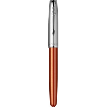 Перьевая ручка Parker Sonnet Essentials Orange SB Steel CT, перо: F, цвет чернил black, в подарочной упаковке.