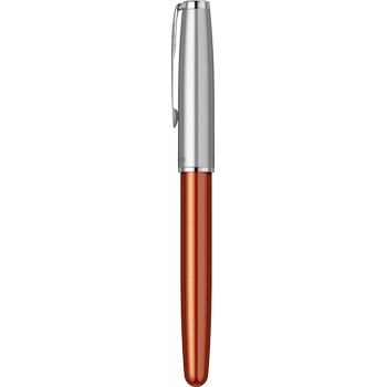 Перьевая ручка Parker Sonnet Essentials Orange SB Steel CT, перо: F, цвет чернил black, в подарочной упаковке.
