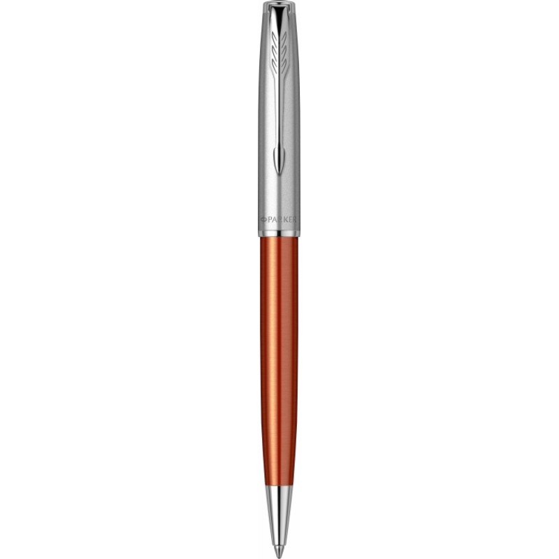 Шариковая ручка Parker Sonnet Essentials Orange SB Steel CT, цвет чернил black, стержень: M, в подарочной упаковке.