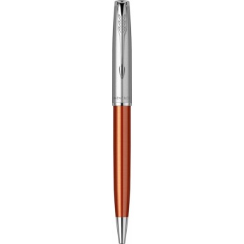 Шариковая ручка Parker Sonnet Essentials Orange SB Steel CT, цвет чернил black, стержень: M, в подарочной упаковке.