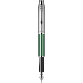 Перьевая ручка Parker Sonnet Essentials Green SB Steel CT, перо: F, цвет чернил black, в подарочной упаковке.