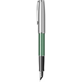 Перьевая ручка Parker Sonnet Essentials Green SB Steel CT, перо: F, цвет чернил black, в подарочной упаковке.