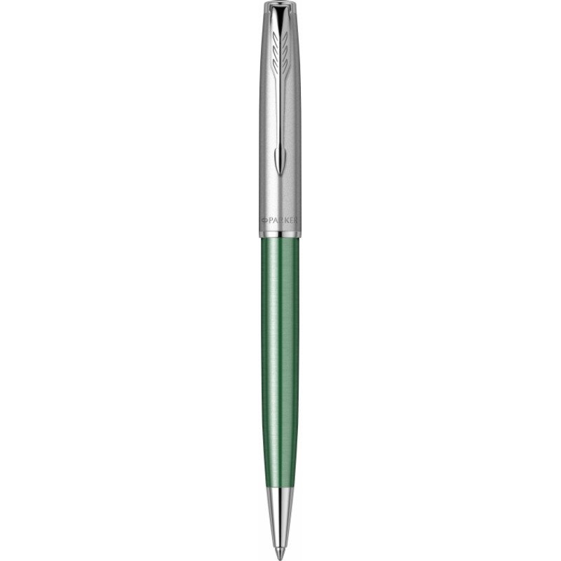 Шариковая ручка Parker Sonnet Essentials Green SB Steel CT, цвет чернил black, стержень: M, в подарочной упаковке.