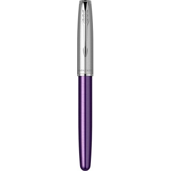 Перьевая ручка Parker Sonnet Essentials Violet SB Steel CT, перо: F, цвет чернил black, в подарочной упаковке.