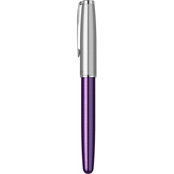 Перьевая ручка Parker Sonnet Essentials Violet SB Steel CT, перо: F, цвет чернил black, в подарочной упаковке.
