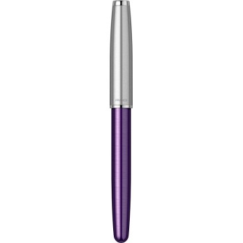 Перьевая ручка Parker Sonnet Essentials Violet SB Steel CT, перо: F, цвет чернил black, в подарочной упаковке.