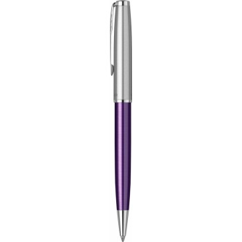 Шариковая ручка Parker Sonnet Essentials Violet SB Steel CT, цвет чернил black, стержень: M, в подарочной упаковке.