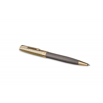Шариковая ручка Parker Sonnet Pioneers K542 Gray and Gold, стержень: M, цвет чернил: black, в подарочной коробке