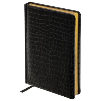 Подарочный набор Parker: шариковая ручка Parker Sonnet GT и ежедневник чёрного цвета с имитацией под кожу рептилии