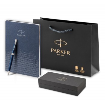 Подарочный набор: Шариковая ручка Sonnet Blue Lacquer CT и Ежедневник недатированный синий