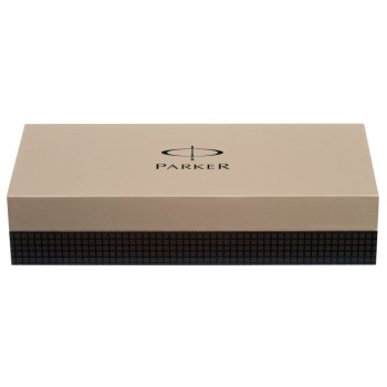 Перьевая ручка и чехол из кожи Parker Sonnet F531 PREMIUM Masculine, цвет: Brown PGT, перо: F,золото 18К