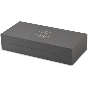 Перьевая ручка и чехол из кожи Parker Sonnet Silver Mistral GT, перо: M, цвет чернил: black, в подарочной упаковке