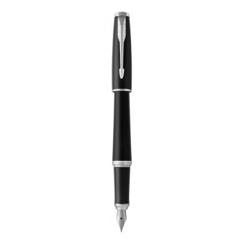 Перьевая ручка Parker Urban Core, (матовый черный лак) Muted Black CT, F309, перо: F, цвет чернил: blue, в подарочной упаковке.