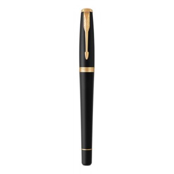 Перьевая ручка Parker Urban Core, (матовый черный лак) Muted Black GT, F309, перо: F, цвет чернил: blue, в подарочной упаковке.