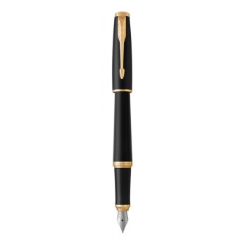 Перьевая ручка Parker Urban Core, (матовый черный лак) Muted Black GT, F309, перо: F, цвет чернил: blue, в подарочной упаковке.