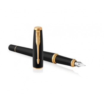 Перьевая ручка Parker Urban Core, (матовый черный лак) Muted Black GT, F309, перо: F, цвет чернил: blue, в подарочной упаковке.