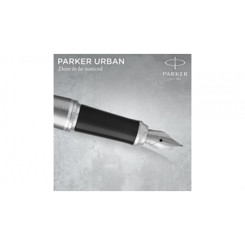 Перьевая ручка Parker Urban Core, Metro Metallic CT, F309, перо: F/M, цвет чернил: blue, в подарочной упаковке.