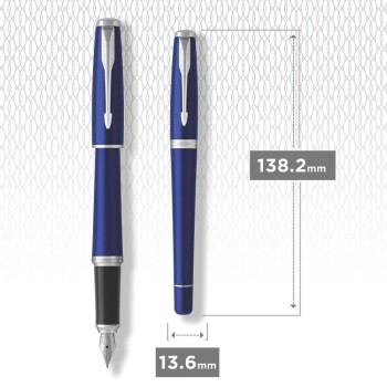Перьевая ручка Parker Urban, Nightsky Blue CT, перо: F, цвет чернил: blue, в подарочной упаковке.