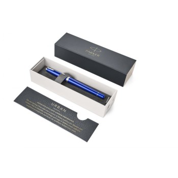 Перьевая ручка Parker Urban, Nightsky Blue CT, перо: F, цвет чернил: blue, в подарочной упаковке.