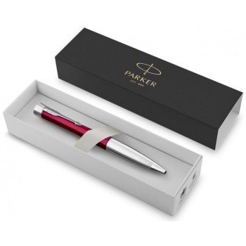 Шариковая ручка Parker Urban Vibrant Magenta CT, стержень: M, цвет чернил: blue, в подарочной упаковке.